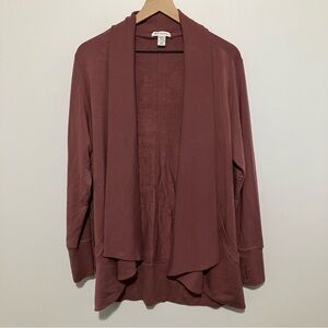 Athleta Open Front Cardigan Pink Size Large